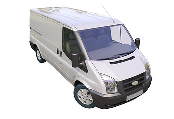 Image showing Commercial van isolated