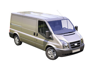 Image showing Gray commercial delivery van