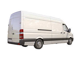 Image showing Commercial van isolated