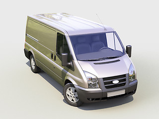 Image showing Gray commercial delivery van