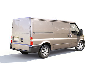 Image showing Gray commercial delivery van