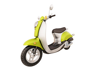 Image showing Classic scooter isolated