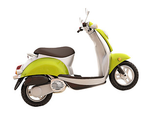 Image showing Classic scooter isolated