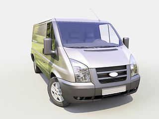 Image showing Gray commercial delivery van