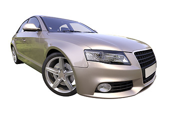 Image showing Modern luxury car isolated