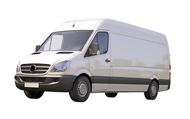 Image showing Commercial van isolated