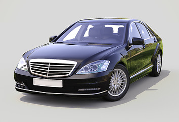 Image showing Modern luxury executive car