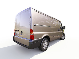 Image showing Gray commercial delivery van