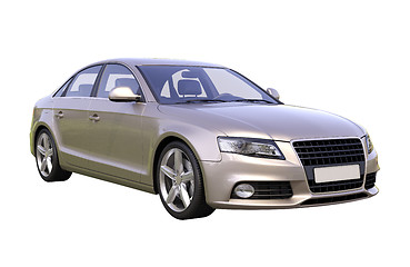 Image showing Modern luxury car isolated