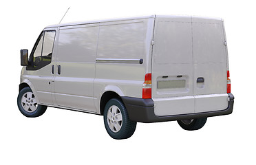 Image showing Commercial van isolated