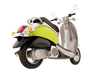 Image showing Classic scooter isolated