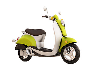 Image showing Classic scooter isolated