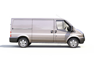 Image showing Gray commercial delivery van