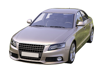 Image showing Modern luxury car isolated