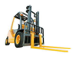 Image showing Forklift truck isolated