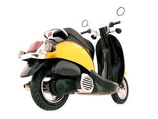 Image showing Classic scooter isolated