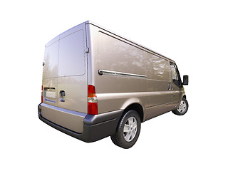 Image showing Gray commercial delivery van