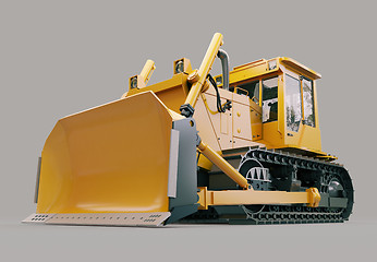 Image showing Heavy crawler bulldozer 