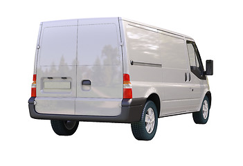 Image showing Commercial van isolated