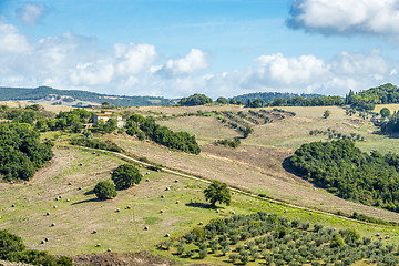 Image showing Landscape Tuscany near Volterra