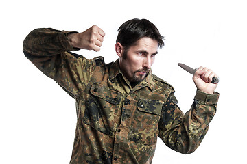 Image showing Self defense instructor with knife