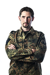 Image showing Man with camouflage