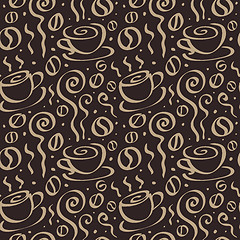 Image showing Seamless Coffee background.