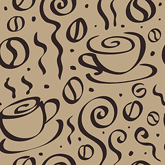 Image showing Seamless Coffee background.