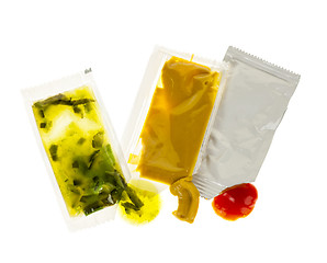 Image showing Condiment packets