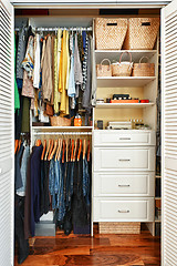 Image showing Organized closet