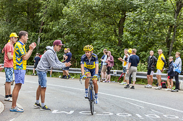 Image showing Sergio Miguel Moreira Paulinho Climbing Alpe D'Huez