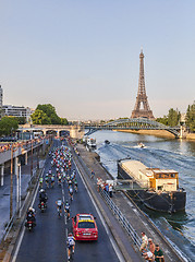 Image showing The Peloton in Paris