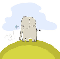 Image showing little cute elephant