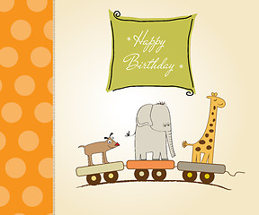 Image showing childish birthday card