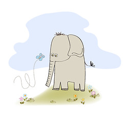 Image showing little cute elephant
