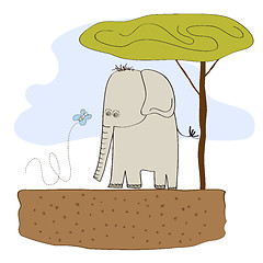 Image showing little cute elephant