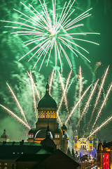 Image showing Fireworks in Cluj Napoca