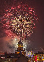 Image showing Fireworks in Cluj Napoca