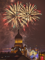 Image showing Fireworks in Cluj Napoca