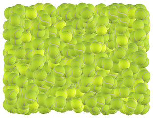 Image showing Tennis balls background. From The Sports & Games background series