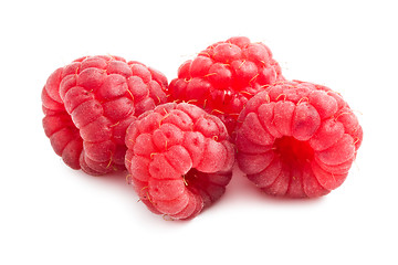 Image showing Fresh raspberries