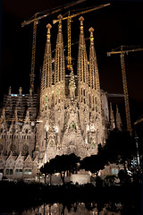 Image showing Sagrada Familia in Barcelona