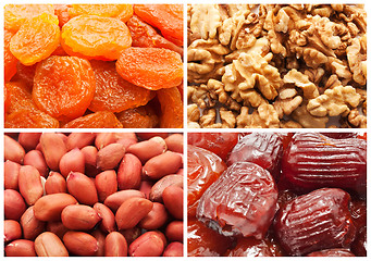 Image showing Dried fruits and nuts