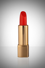 Image showing Red lipstick isolated on white background