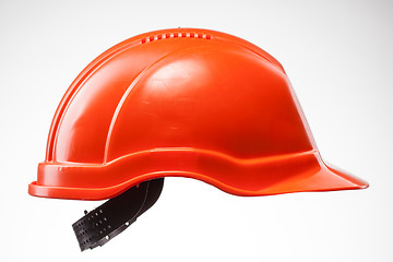 Image showing Red hard hat isolated on white