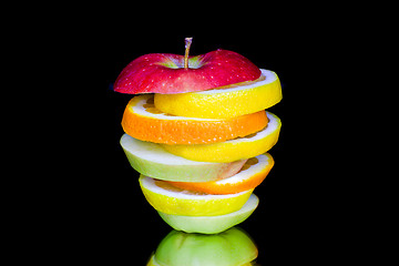 Image showing Sliced fruits