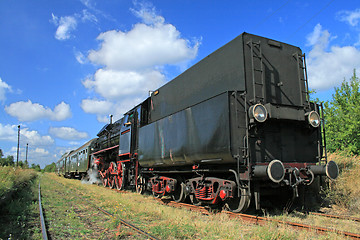 Image showing Steam train at the station