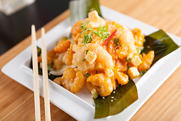 Image showing Popular Thai Shrimp Dish