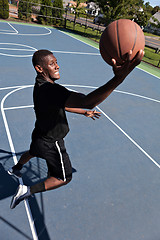 Image showing Basketball Layup