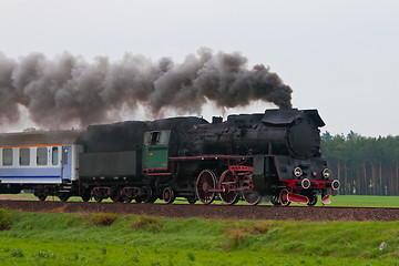 Image showing Retro steam train